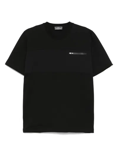 Herno Compact Jersey And Nylon Maestro T-shirt Clothing In Black