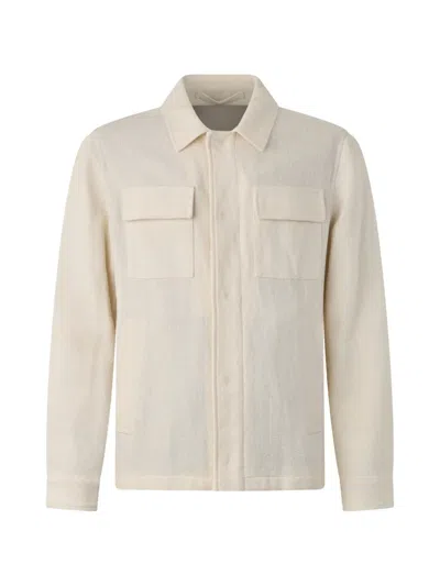 Herno Chest- Pockets Jacket In Neutral