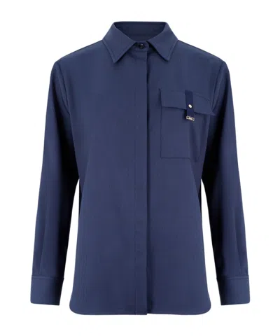 Herno Chest-pocket Long-sleeve Shirt In Blue