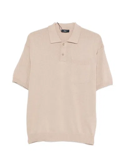 Herno Chest-pocket Polo Shirt In Neutral