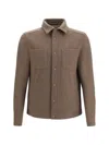 Herno Chest-pockets Press-stud Jacket In Brown