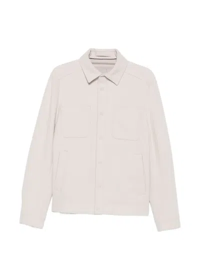Herno Chest-pockets Press-stud Jacket In White