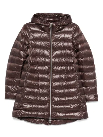 Herno Chocolate-colored Quilted Down Jacket