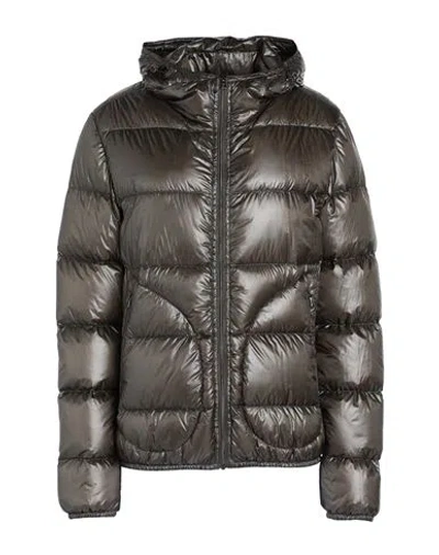 Herno Cinque Denari Woman Puffer Dark Green Size 6 Polyamide