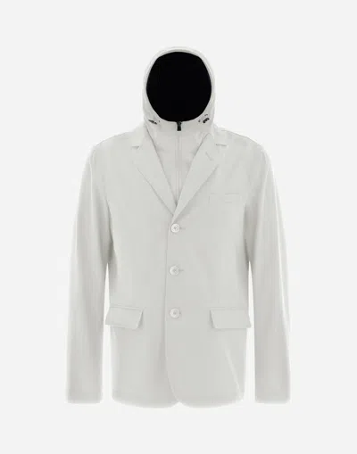Herno City Life Blazer In Grey Pearl