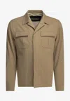 Herno Classic Buttoned Overshirt In Green