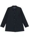 Herno Classic-collar Jacket In Blue