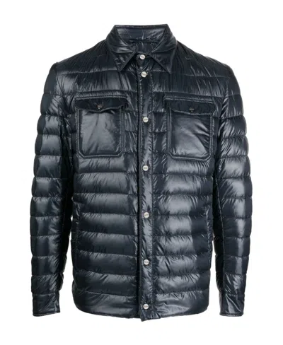 Herno Classic-collar Padded Jacket In Black