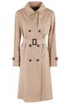 Herno Classic Double-breasted Cotton Trench Coat