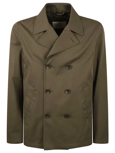 Herno Classic Double-breasted Green Coat