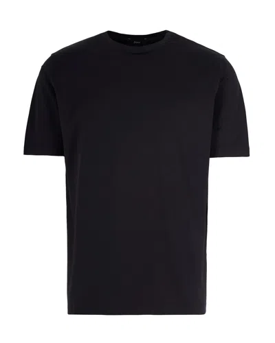 Herno Classic Fit Casual T-shirt For Men In Black