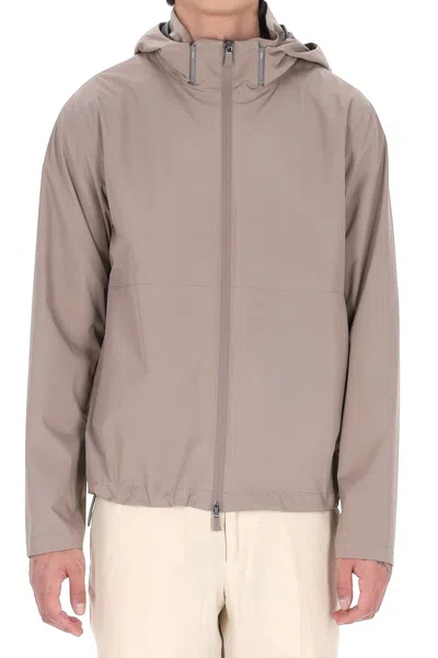 Herno Classic Lightweight Coat For Men In Brown