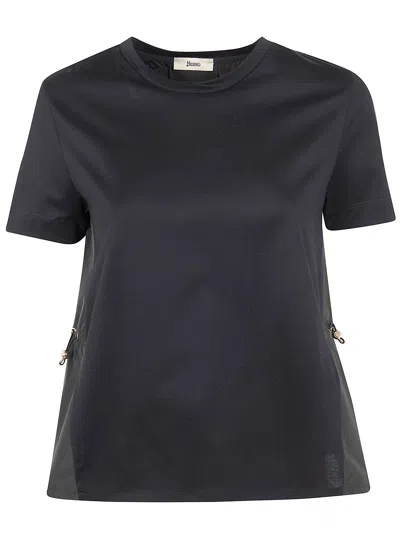 Herno Classic T-shirt In Blue