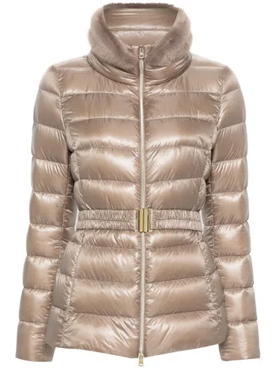 HERNO HERNO CLAUDIA BELTED DOWN JACKET