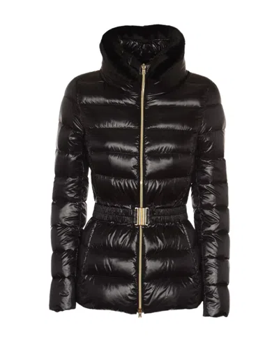 HERNO CLAUDIA BELTED PUFFER JACKET