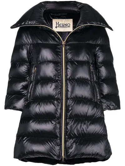 Herno Cleofe Down Jacket In Nylon In Black