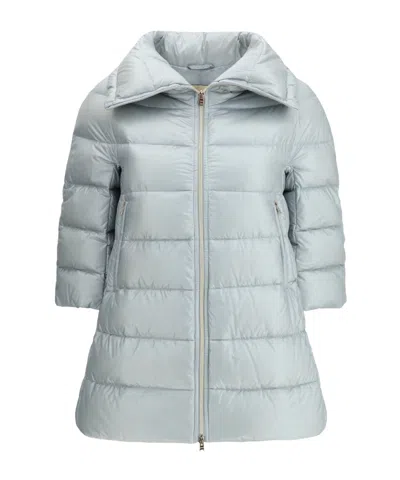 HERNO HERNO CLEOFE HIGH NECK CROP-SLEEVED COAT