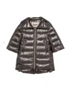 Herno Cleofe Quilted Zip-fastening Coat In Metallic