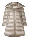 Herno Grey Cleofe Midi Down Jacket In Grey
