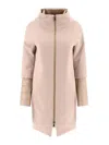 Herno Coat With Down Inserts Coats Beige In Beige
