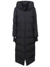 Herno Zipped Hooded Coat In Black
