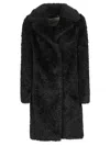 Herno Lapel Long-sleeved Coat In Black