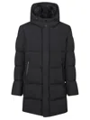 Herno Men's Padded Jacket With Detachable Hood In Black