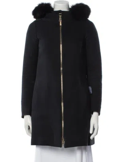 Pre-owned Herno Coat In Black