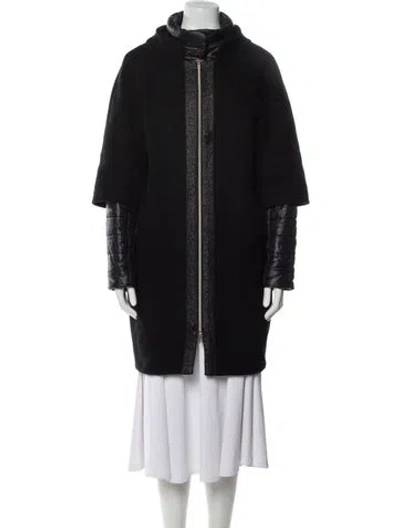 Pre-owned Herno Coat In Black