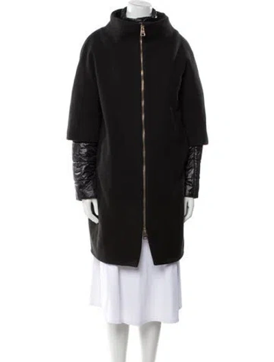 Pre-owned Herno Coat In Black
