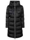 Herno Drawstring Padded Coat In Black
