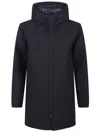 Herno Long Parka In 3-layer Scuba In Black