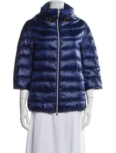 Pre-owned Herno Coat In Blue