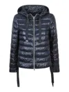 Herno Bomber Jacket In Nylon Ultralight In Blue