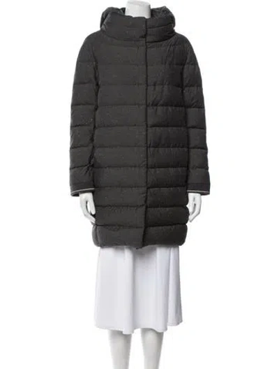 Pre-owned Herno Coat In Gray