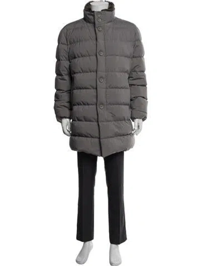 Pre-owned Herno Coat In Gray