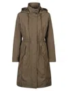 Herno Hooded Windbreaker In Brown