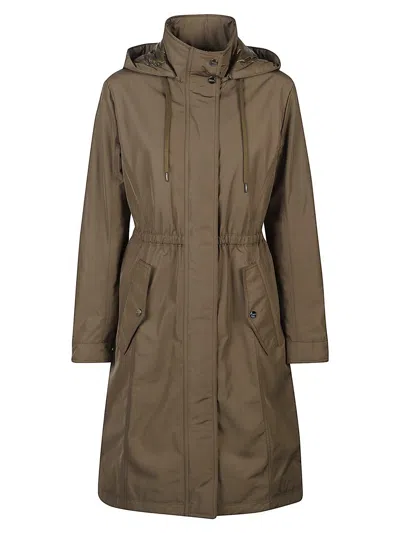 Herno Hooded Windbreaker In Brown