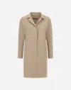 Herno Coat In First-act Pef In Brown
