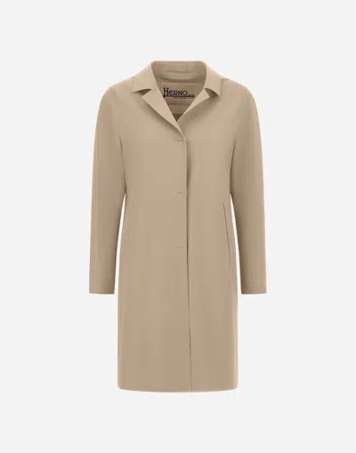Herno Coat In First-act Pef In Brown