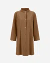 Herno Coat In First-act Pef In Camel