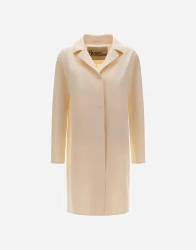 Herno Coat In First-act Pef In Neutral