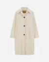 Herno Coat In Luxury Wool In White