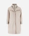 Herno Coat In New Cashmere And Nylon Ultralight In Chantilly