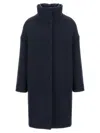 Herno Coat Insert Down Jacket In Blue