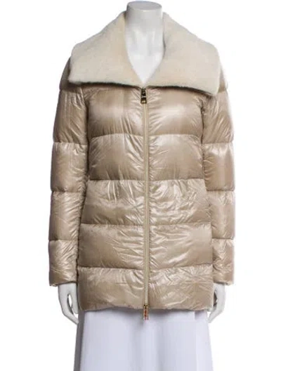 Pre-owned Herno Coat In Neutral