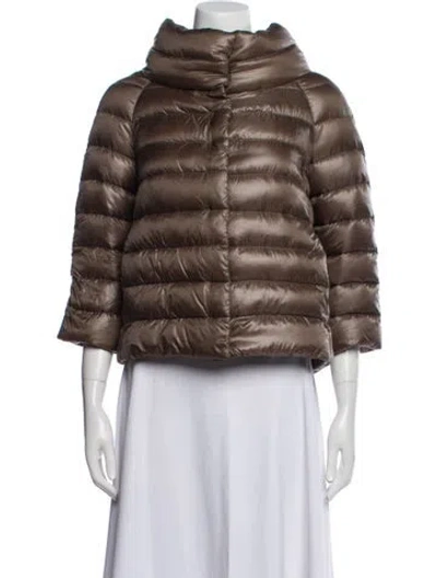 Pre-owned Herno Coat In Neutral