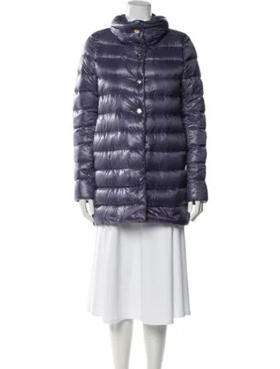 Pre-owned Herno Coat In Purple