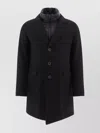 Herno Men's Coat With Quilted Insert In Black