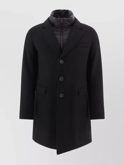 HERNO COAT QUILTED INSERT FRONT POCKETS